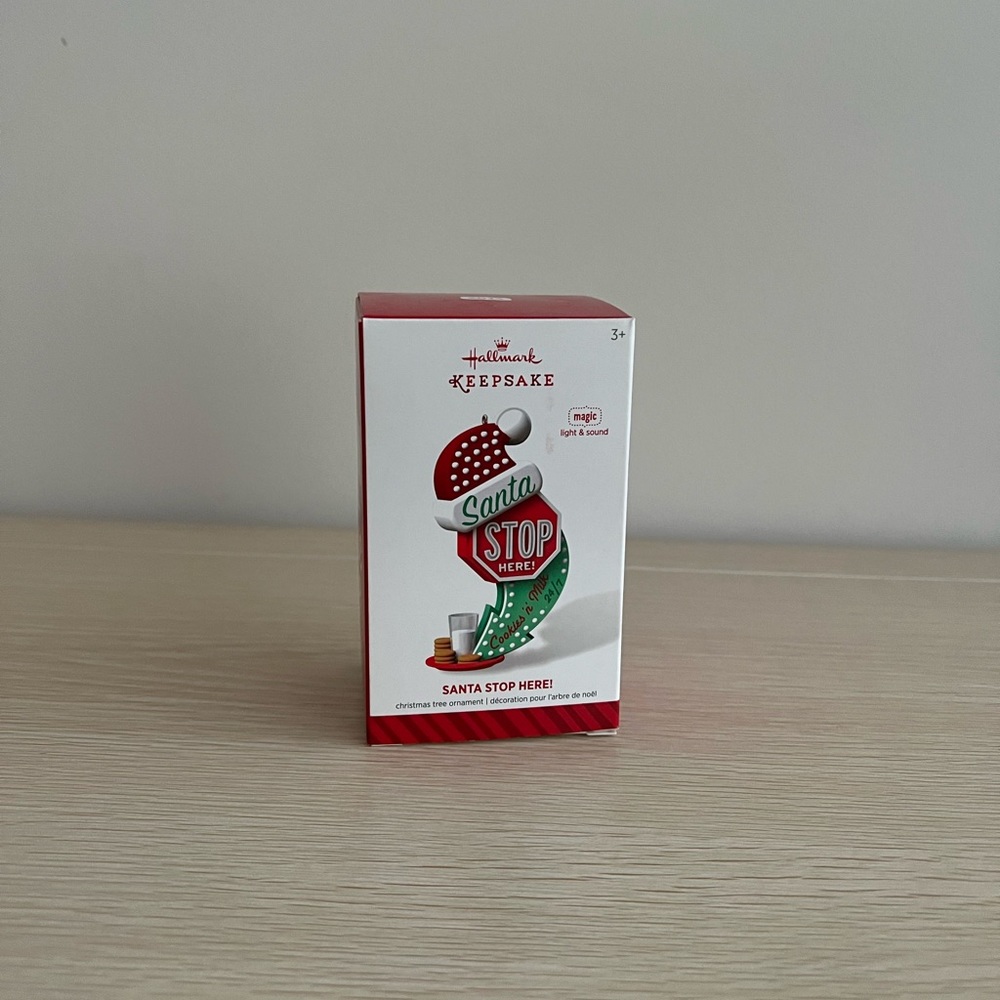 2014 Santa Stop Here! Hallmark Ornament NIB